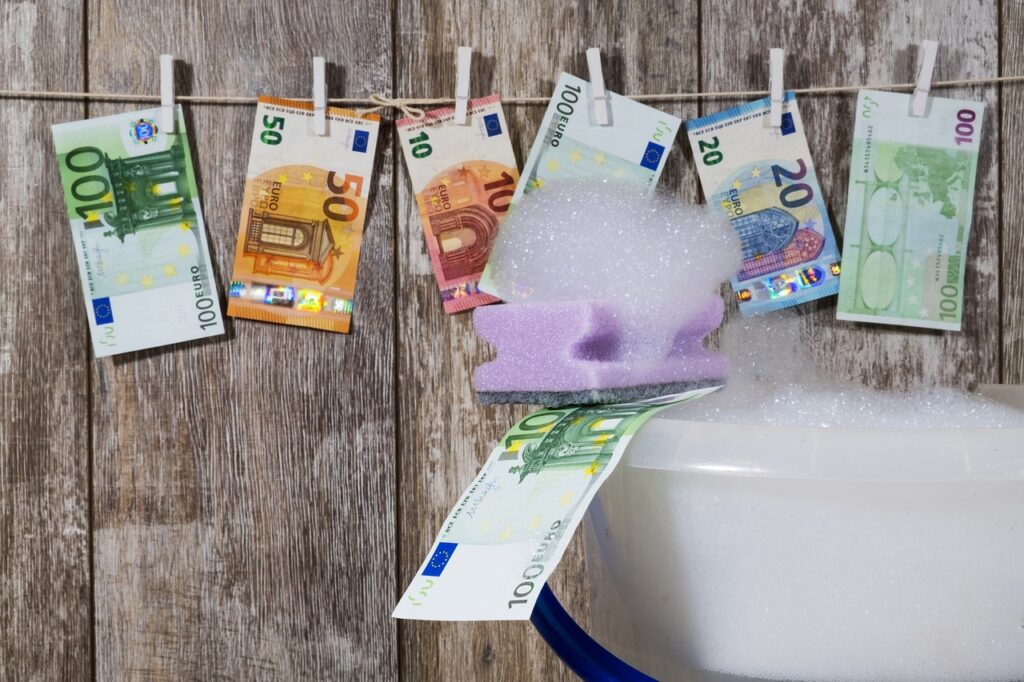 Geld an der Wäscheleine